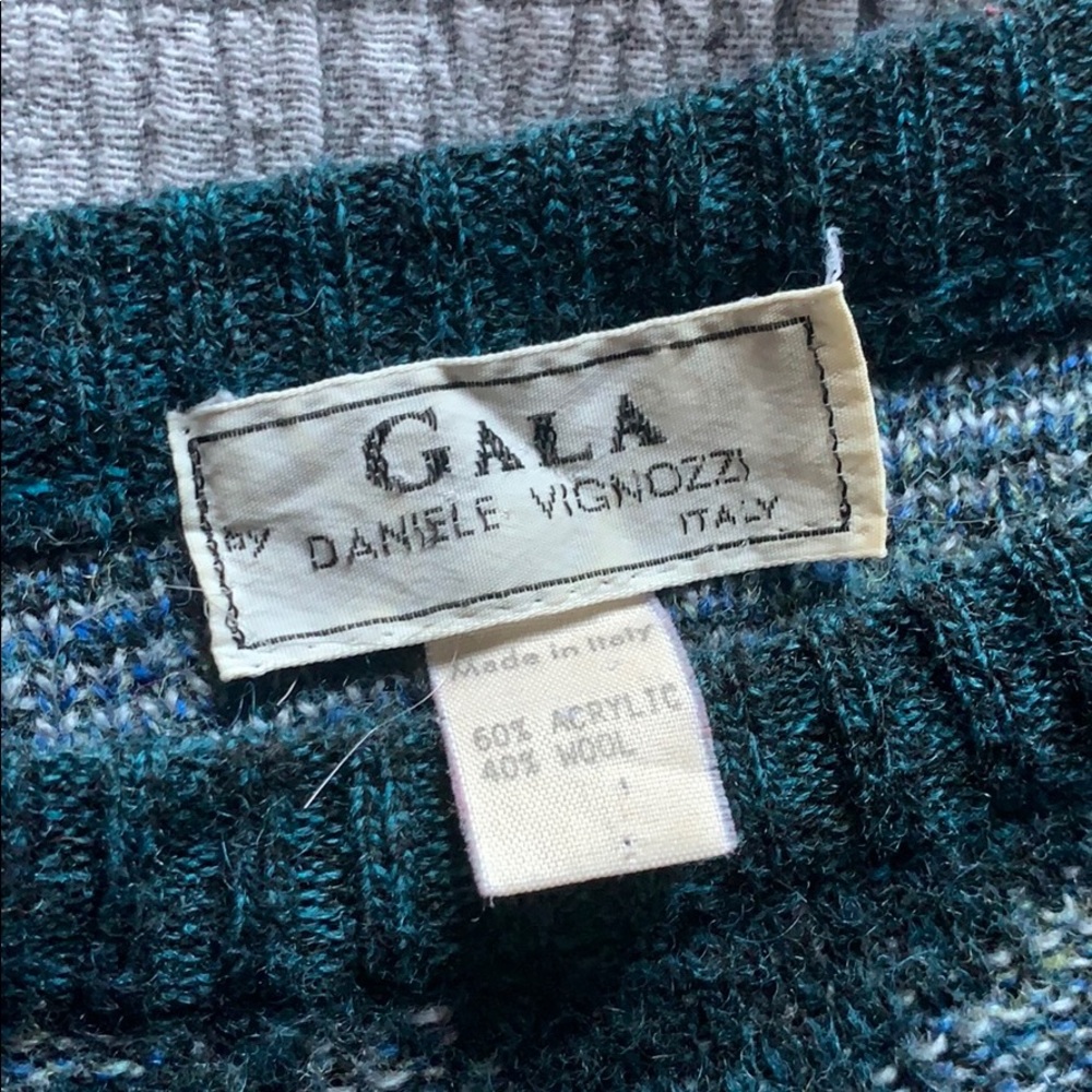 Green Pattern Sweater - Picture 2 of 4